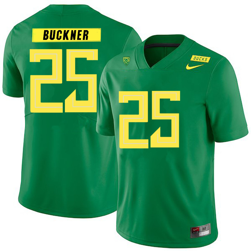 2019 Men #25 Kyle Buckner Oregon Ducks College Football Jerseys Sale-Green